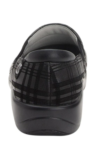 Shop Alegria Keli Embossed Clog Loafer In Plaid To Meet You Leather