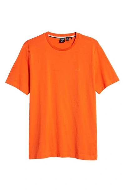 Shop Hugo Boss Thompson Solid T-shirt In Bright Orange