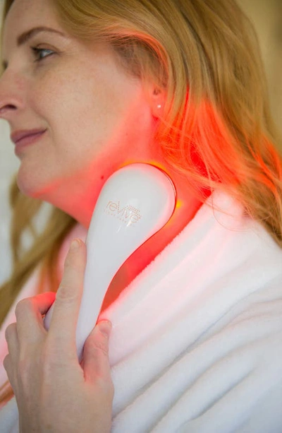 Revive Light Therapy Lux Sonique Led Sonic Cleansing Device In White