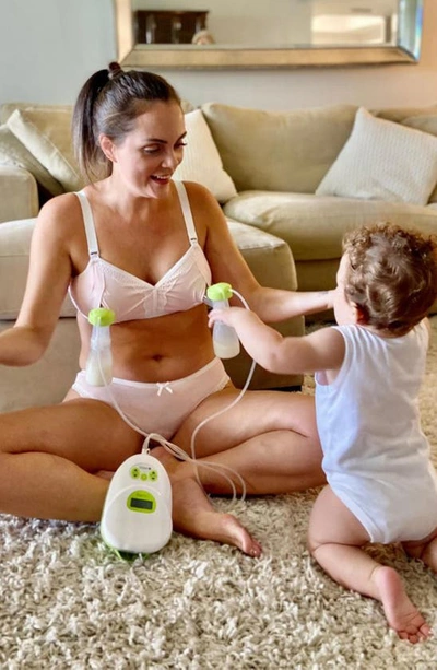 The Dairy Fairy Rose 2.0 Wireless Nursing & Hands-free Pumping Bra In Blush