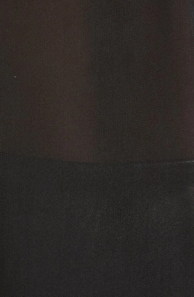 Shop Asos Design Mesh Oversize Button-up Shirt In Black