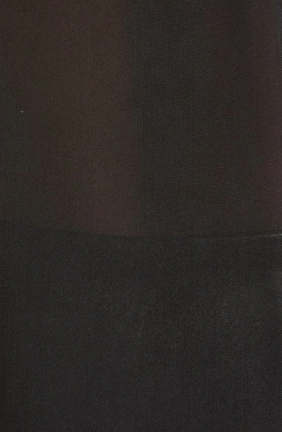 Asos Design Oversized Mesh Shirt In Black - Black In Black