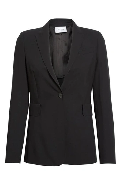 Shop Akris Punto Long One-button Jacket In Black