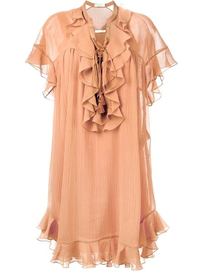 Chloé Ruffle Design Dress