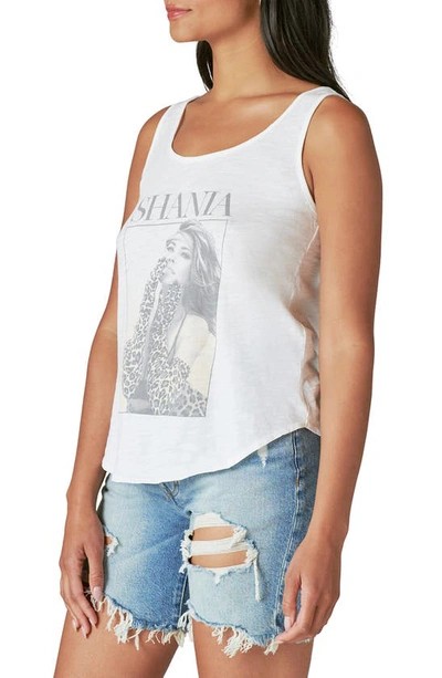 Shop Lucky Brand Shania Cotton Graphic Tank In Bright White
