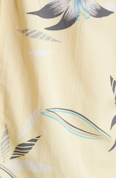 O'neill Yabro Hibiscus Short Sleeve Button-up Shirt In Light Yellow
