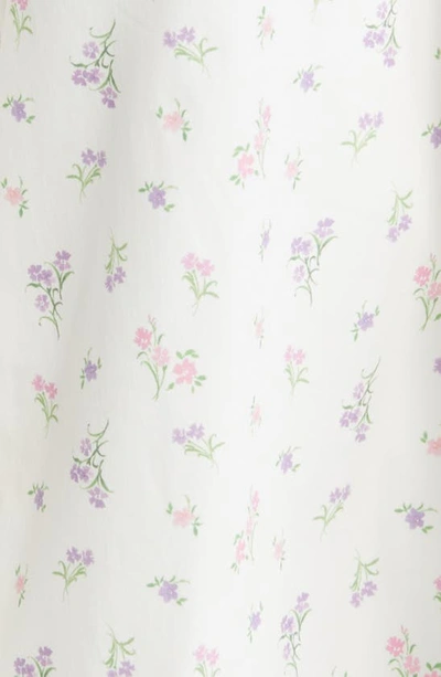 House Of Cb Tallulah Floral-print Cotton-blend Midi Dress In White Floral