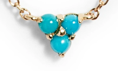 Anzie Cleo Turquoise Station Necklace In Turquoise