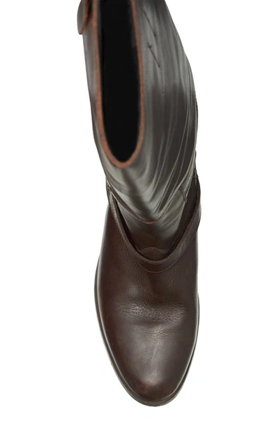 Golden Goose Charlie Tall Riding Boot In Dark Brown
