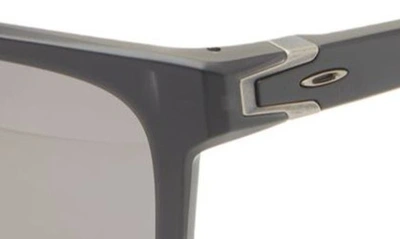 Oakley 57mm Polarized Rectangular Sunglasses In Black