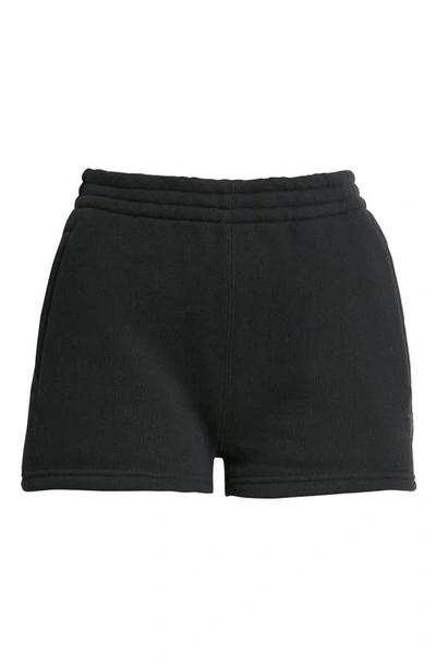 Alexander Wang T T By Alexander Wang Black Shorts With Subtle Logo Detail In Black