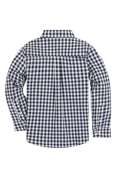 Andy & Evan Boy's Cotton Button-down Shirt In Navy