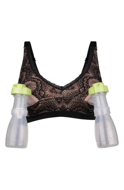 The Dairy Fairy Ruby Wireless Hands-free Pumping & Nursing Bra In Black
