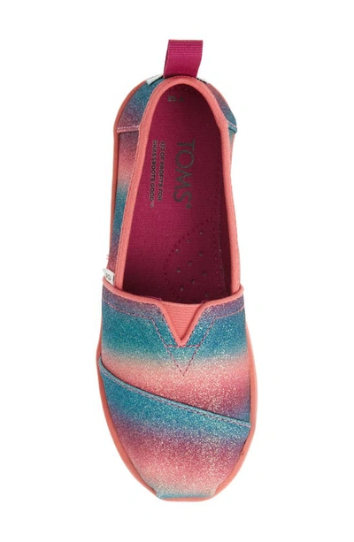 Shop Toms Kids' Alpargata Slip-on Sneaker In Dark Pink