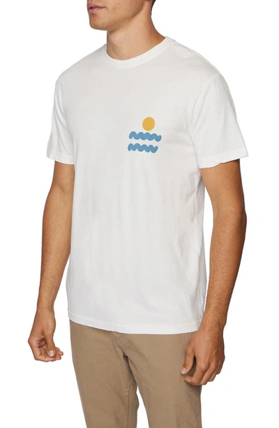 O'neill Abstract Graphic Tee In Off White