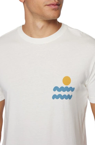 O'neill Abstract Graphic Tee In Off White