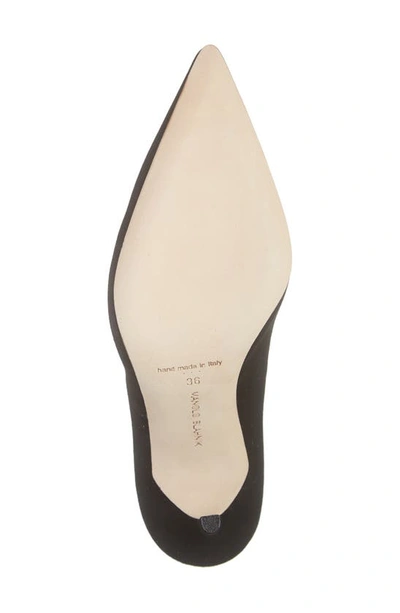 Manolo Blahnik Bb 90mm Crepe Pumps In Black