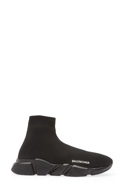 Balenciaga Black Speed Recycle Sock Sneakers In Black