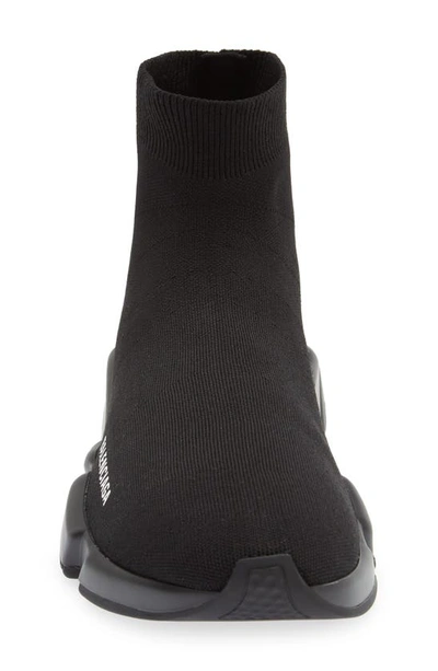 Balenciaga Black Speed Recycle Sock Sneakers In Black