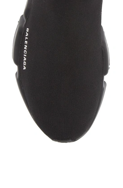 Balenciaga Black Speed Recycle Sock Sneakers In Black