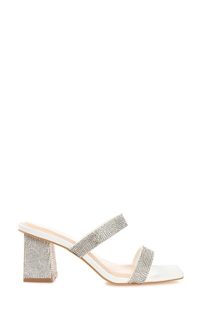 Journee Collection Shandee Tru Comfort Foam Heeled Sandal In White