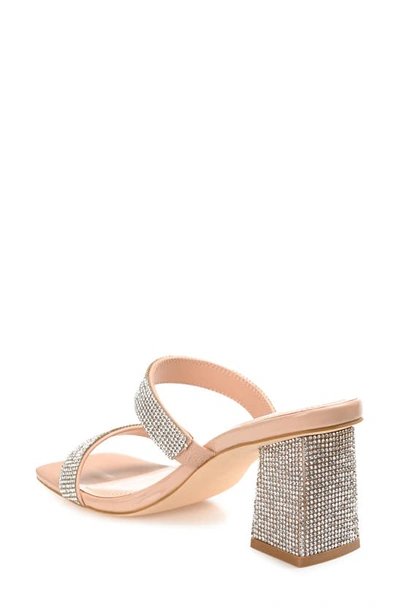 Shop Journee Collection Shandee Tru Comfort Foam Heeled Sandal In Nude