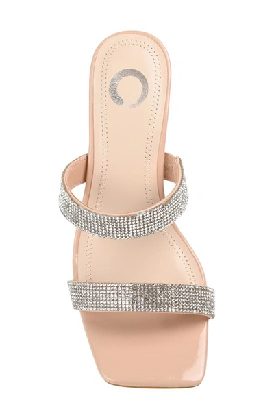Journee Collection Shandee Tru Comfort Foam Heeled Sandal In Nude