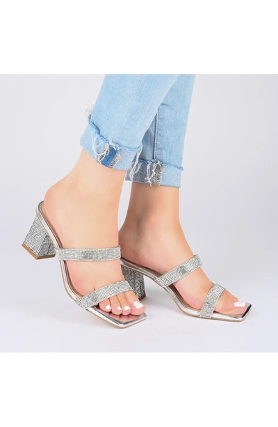 Journee Collection Shandee Tru Comfort Foam Heeled Sandal In White