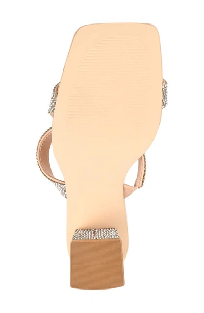 Shop Journee Collection Shandee Tru Comfort Foam Heeled Sandal In Nude