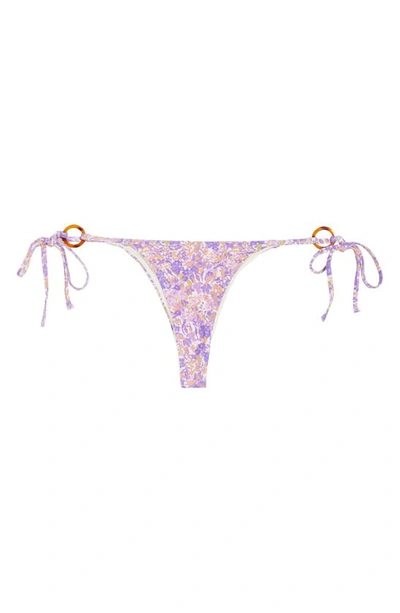 House Of Cb Kos Reversible Mid-rise Bikini Bottoms In Ivory