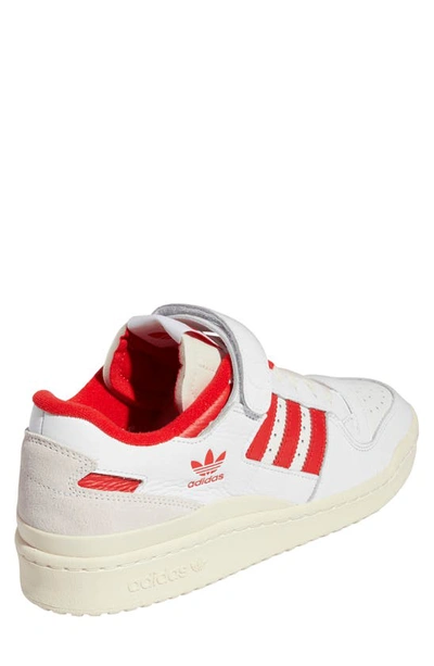 Shop Adidas Originals Forum 84 Low Sneaker In White/ Red