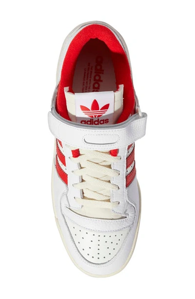 Shop Adidas Originals Forum 84 Low Sneaker In White/ Red
