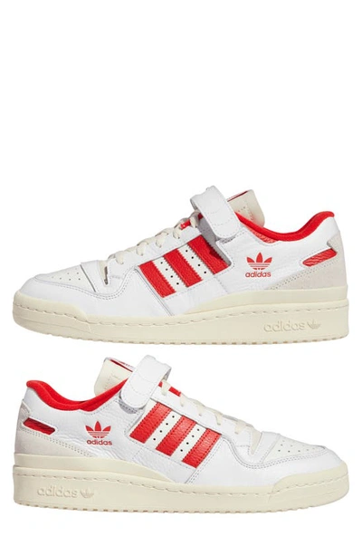 Shop Adidas Originals Forum 84 Low Sneaker In White/ Red