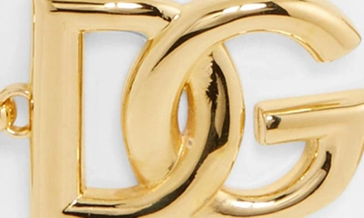 Shop Dolce & Gabbana Logo Choker Necklace In Zoo00 Oro