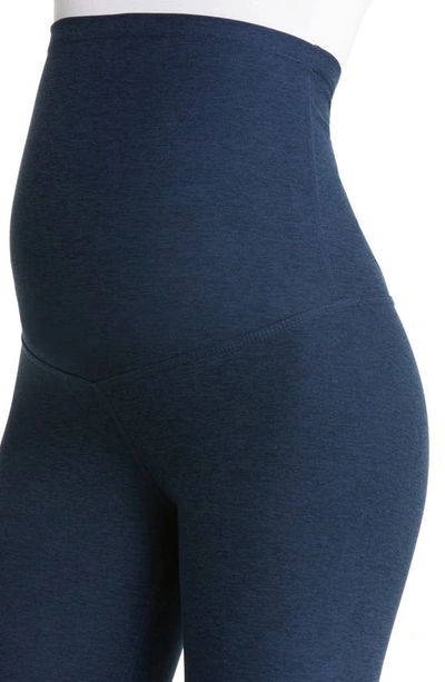 Shop Beyond Yoga Love The Bump Maternity Bike Shorts In Nocturnal Navy