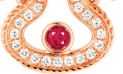 Shop Qeelin Wulu Diamond Bracelet In Rose Gold