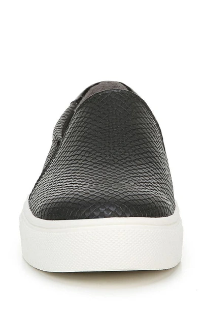 Shop Dr. Scholl's Nova Slip-on Sneaker In Black Faux Leather