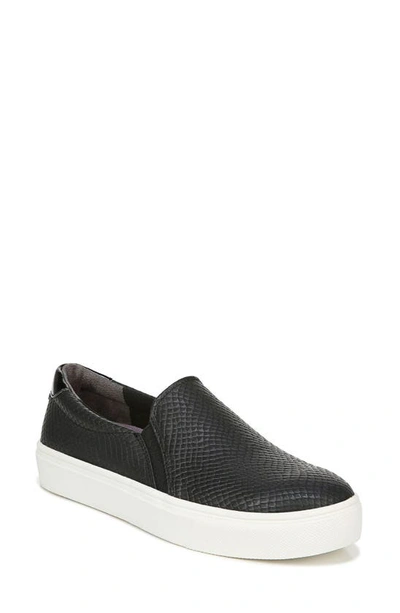 Shop Dr. Scholl's Nova Slip-on Sneaker In Black Faux Leather