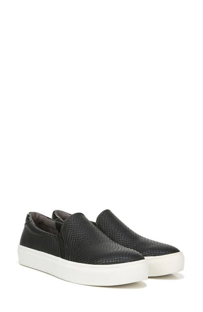 Shop Dr. Scholl's Nova Slip-on Sneaker In Black Faux Leather