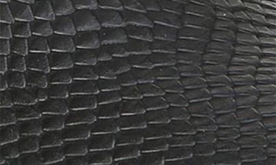 Dr. Scholl's New Day Snake Embossed Slip-on Platform Sneaker In Black Faux Leather