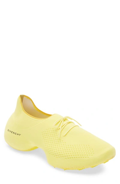 Shop Givenchy Tk-360 Knit Sneaker In Acid Yellow