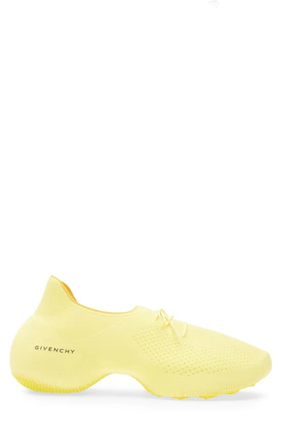 Shop Givenchy Tk-360 Knit Sneaker In Acid Yellow