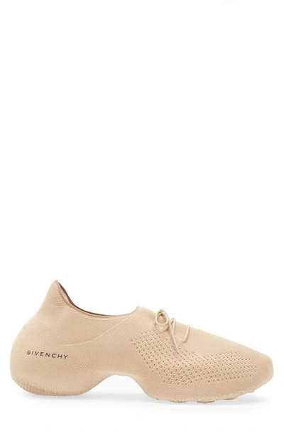 Shop Givenchy Tk-360 Knit Sneaker In Beige Camel