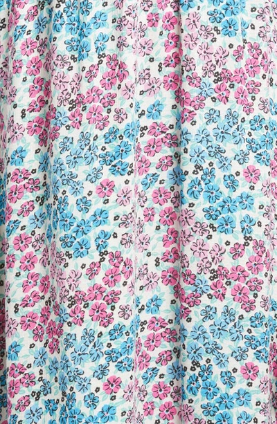 Shop Lost + Wander Blossom & Bloom Floral Smocked Dress In Blue Pink Floral