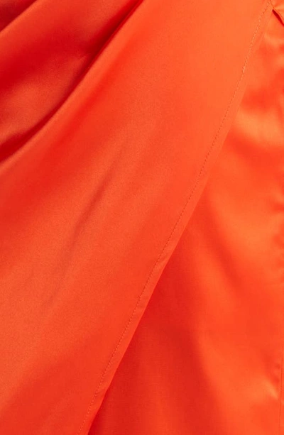 Shop Adelyn Rae Lydia Open Back Satin Dress In Orange