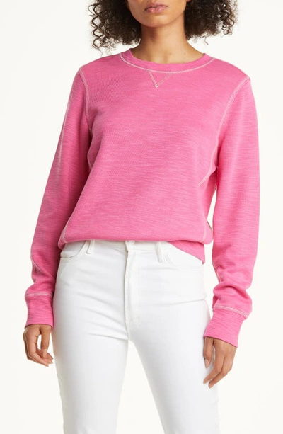 Shop Tommy Bahama Tobago Bay Crewneck Sweatshirt In Pink Ruffle