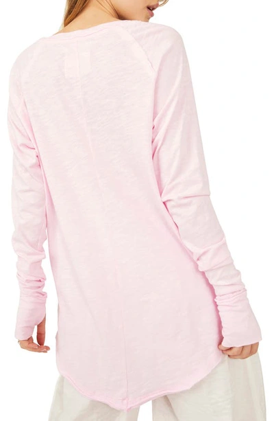 Shop Free People We The Free Arden Extra Long Cotton Top In Candied Dream