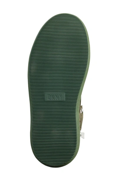 Shop Dkny Aken Sneaker Boot In Army Green