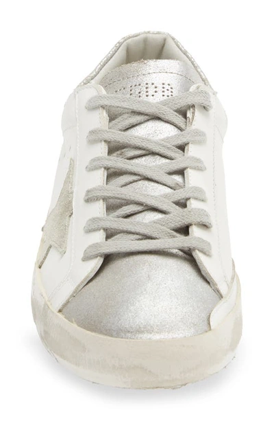 Shop Golden Goose Super-star Sneaker In White/ Ivory/ Silver