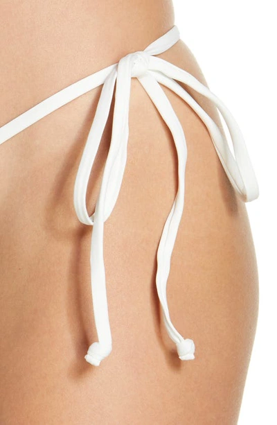 Shop Frankies Bikinis Tia Rib Bikini Top In White